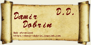 Damir Dobrin vizit kartica